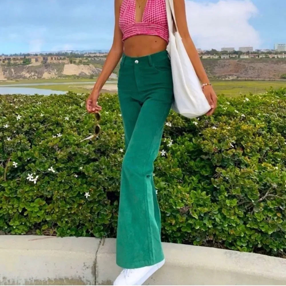 NEW Princess Polly NADIA PANTS GREEN